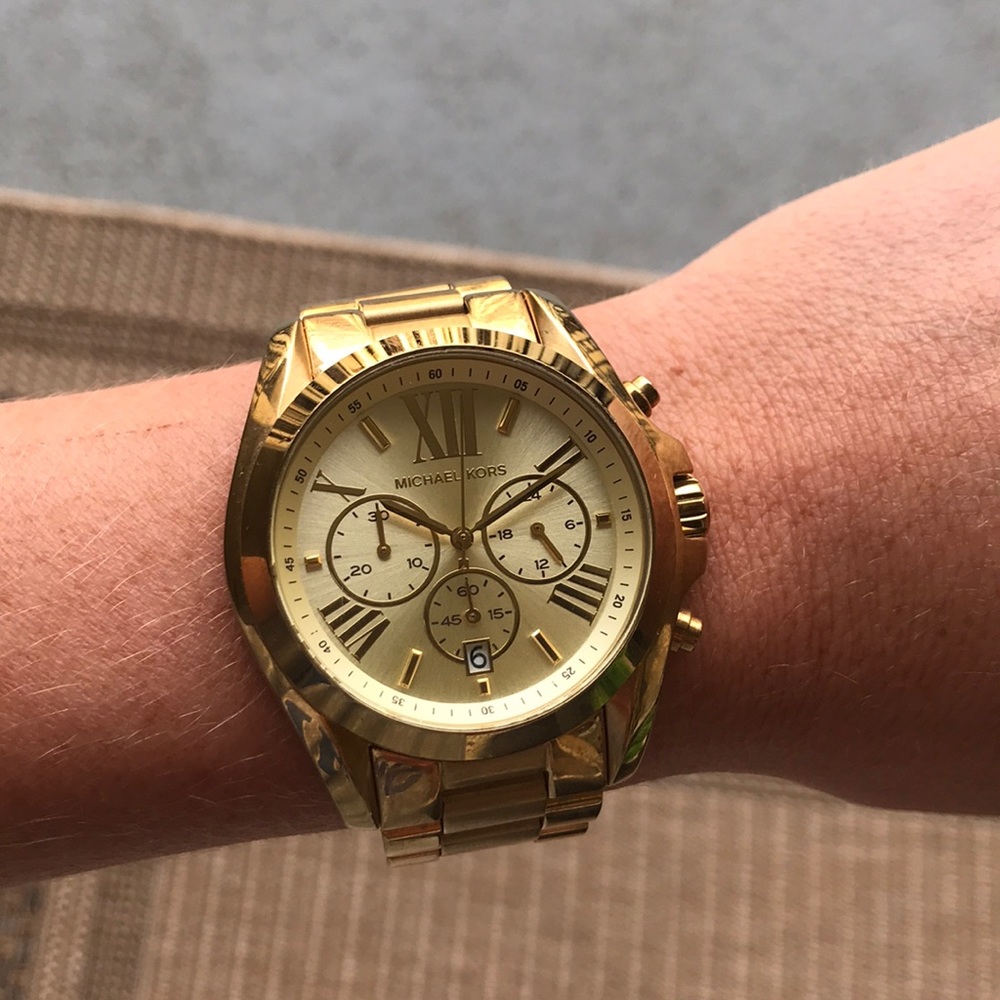 Michael Kors Gold Oversized watch